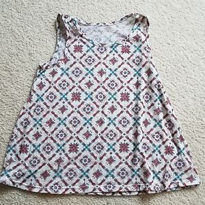 Loose-Fit Patterned Tank Top